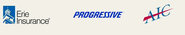Our Carriers: Erie Insurance Company, Progressive Insurance Company, Agency Insurance Company (AIC)